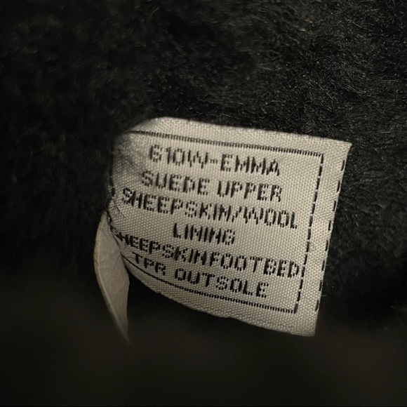 BearPaw •Emma Black Suede Boots Sz 9 - Picture 8 of 8